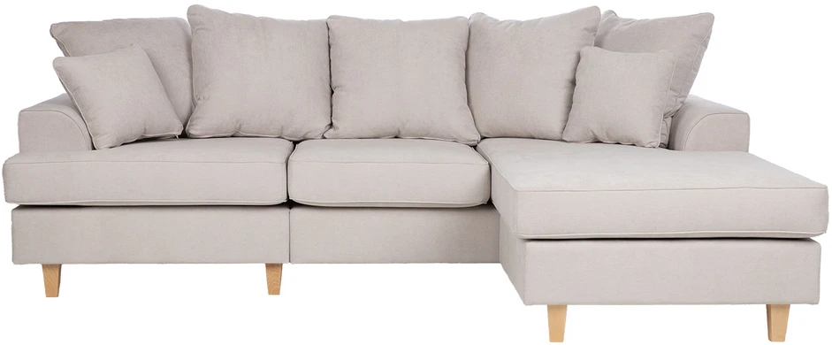 Home4You Kampinė sofa „JAMAICA“, šviesiai pilkos spalvos
