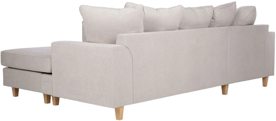 Home4You Kampinė sofa „JAMAICA“, šviesiai pilkos spalvos