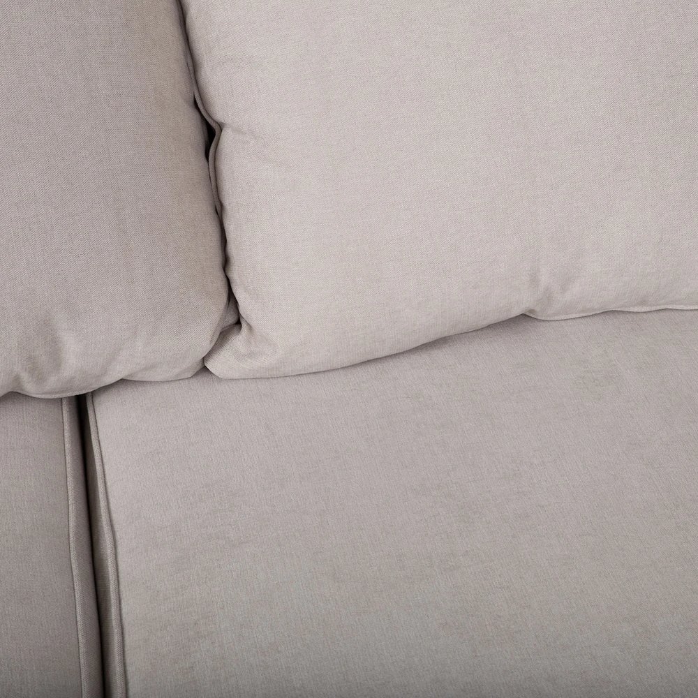 Home4You Kampinė sofa „JAMAICA“, šviesiai pilkos spalvos