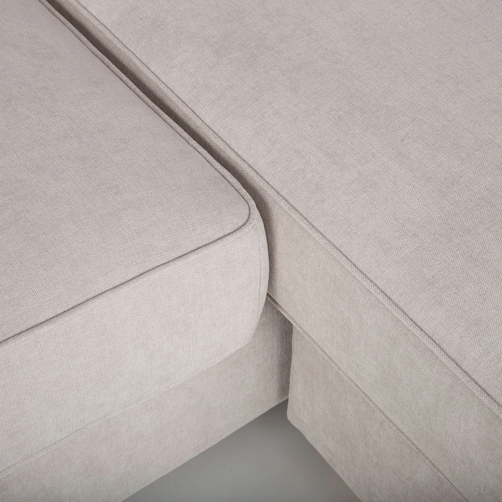 Home4You Kampinė sofa „JAMAICA“, šviesiai pilkos spalvos