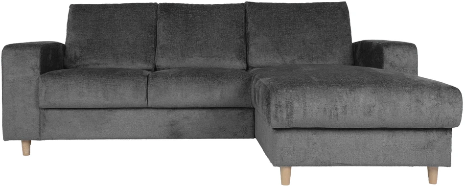 Home4You Kampinė sofa KARL RC Pilka, 240x154 cm, Dešininė pusė