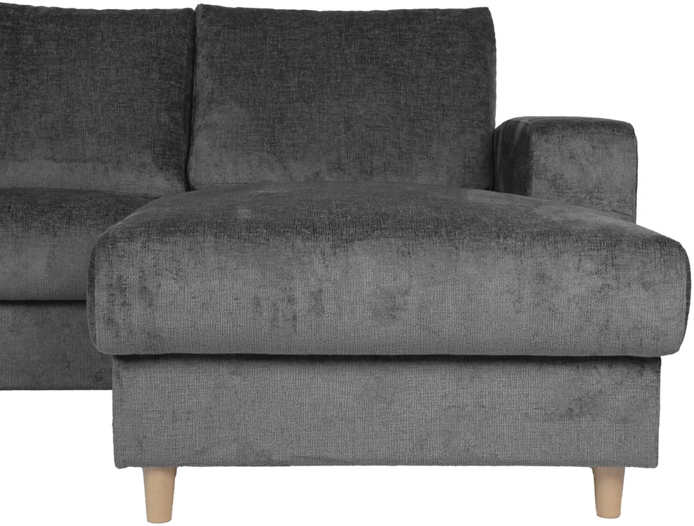 Home4You Kampinė sofa KARL RC Pilka, 240x154 cm, Dešininė pusė