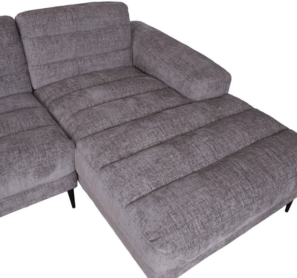 Home4You Kampinė sofa KRISTY RC pilka