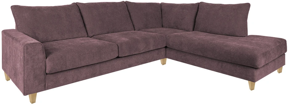 Home4You Kampinė sofa LAYLA RC, pilkšvai rožinė