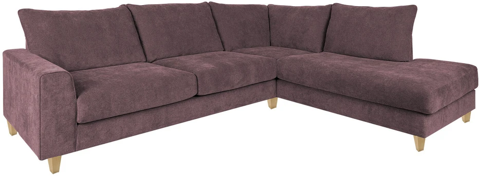 Home4You Kampinė sofa LAYLA RC, pilkšvai rožinė