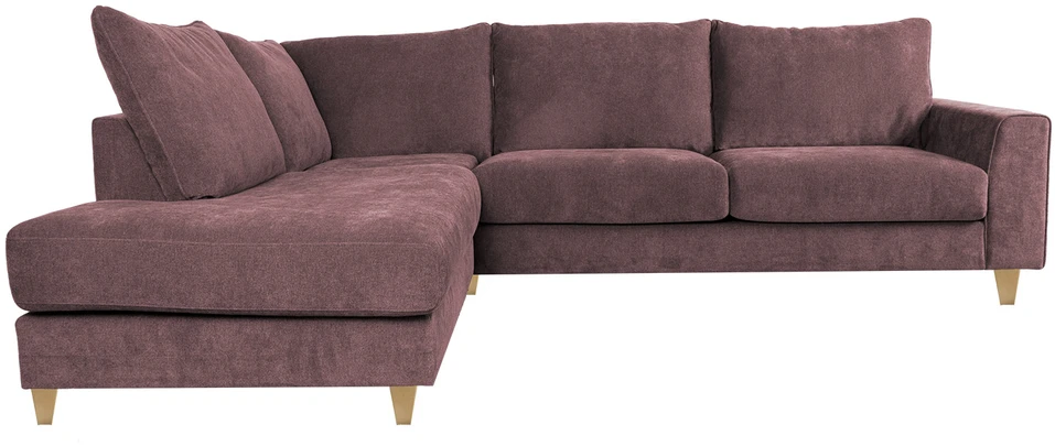 Home4You Kampinė sofa LAYLA LC Pilkai rožinė