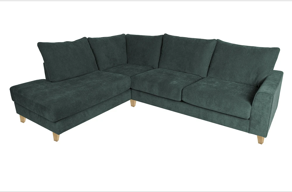 Home4You Kampinė sofa LAYLA LC, žalia