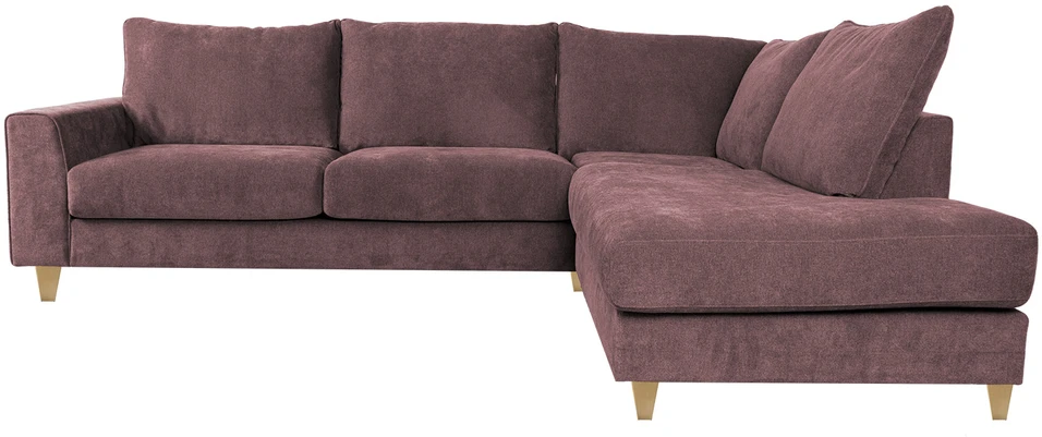 Home4You Kampinė sofa LAYLA RC, pilkšvai rožinė