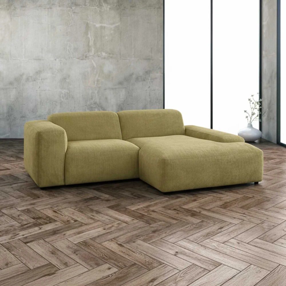 Home4You Kampinė sofa LEHTE dešinioji kampinė, žalia