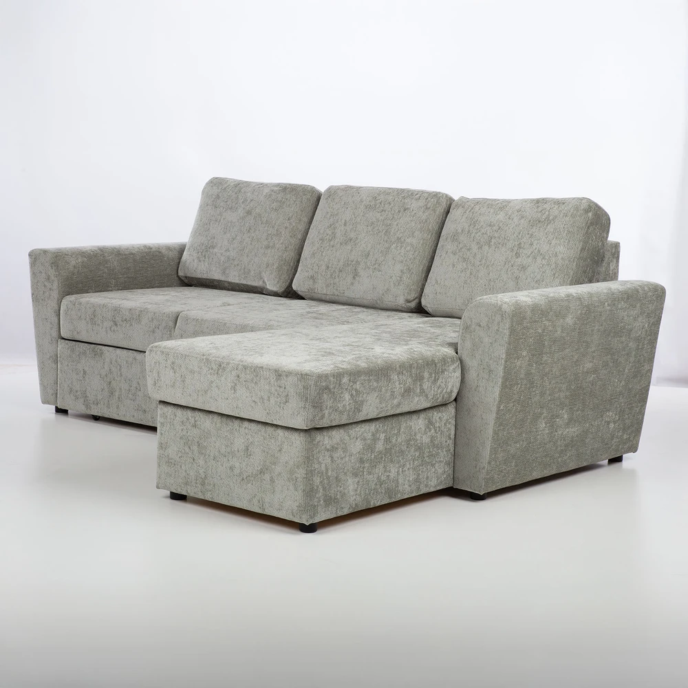 Home4You Kampinė sofa-lova INGA šviesiai žalia