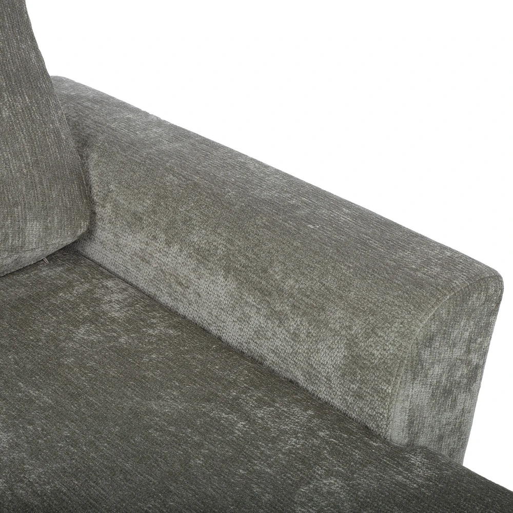Home4You Kampinė miegamoji sofa „INGA“, šviesiai žalia