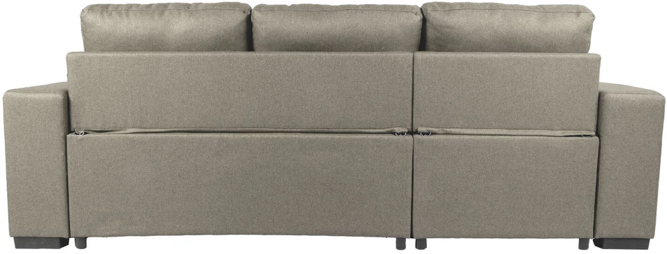Home4You Kampinė sofa-lova CARITA, smėlio
