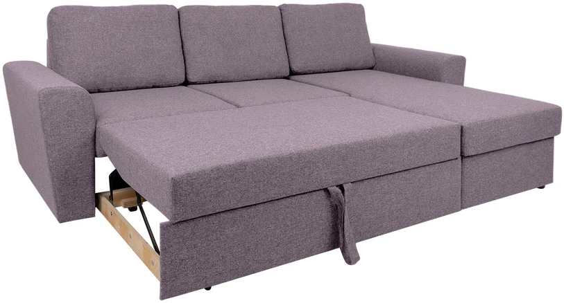 Home4You Kampinė sofa lova INGMAR Rožinė spalva