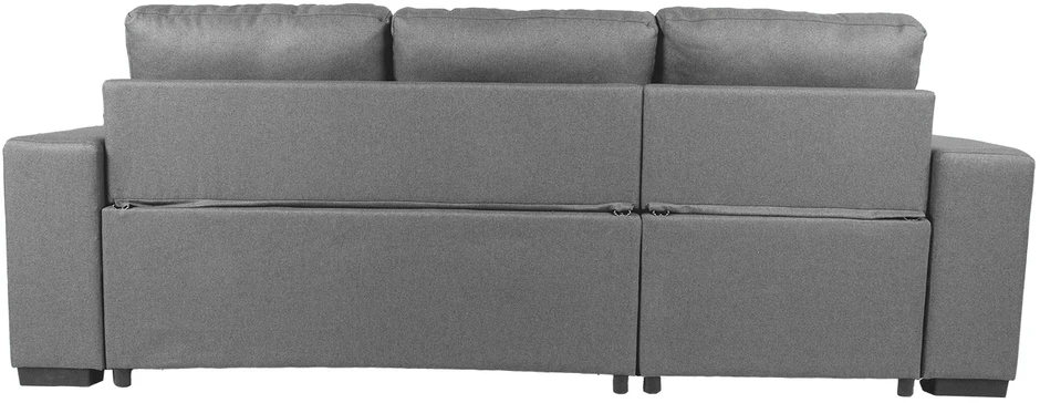 Home4You Kampinė sofa-lova CARITA pilka