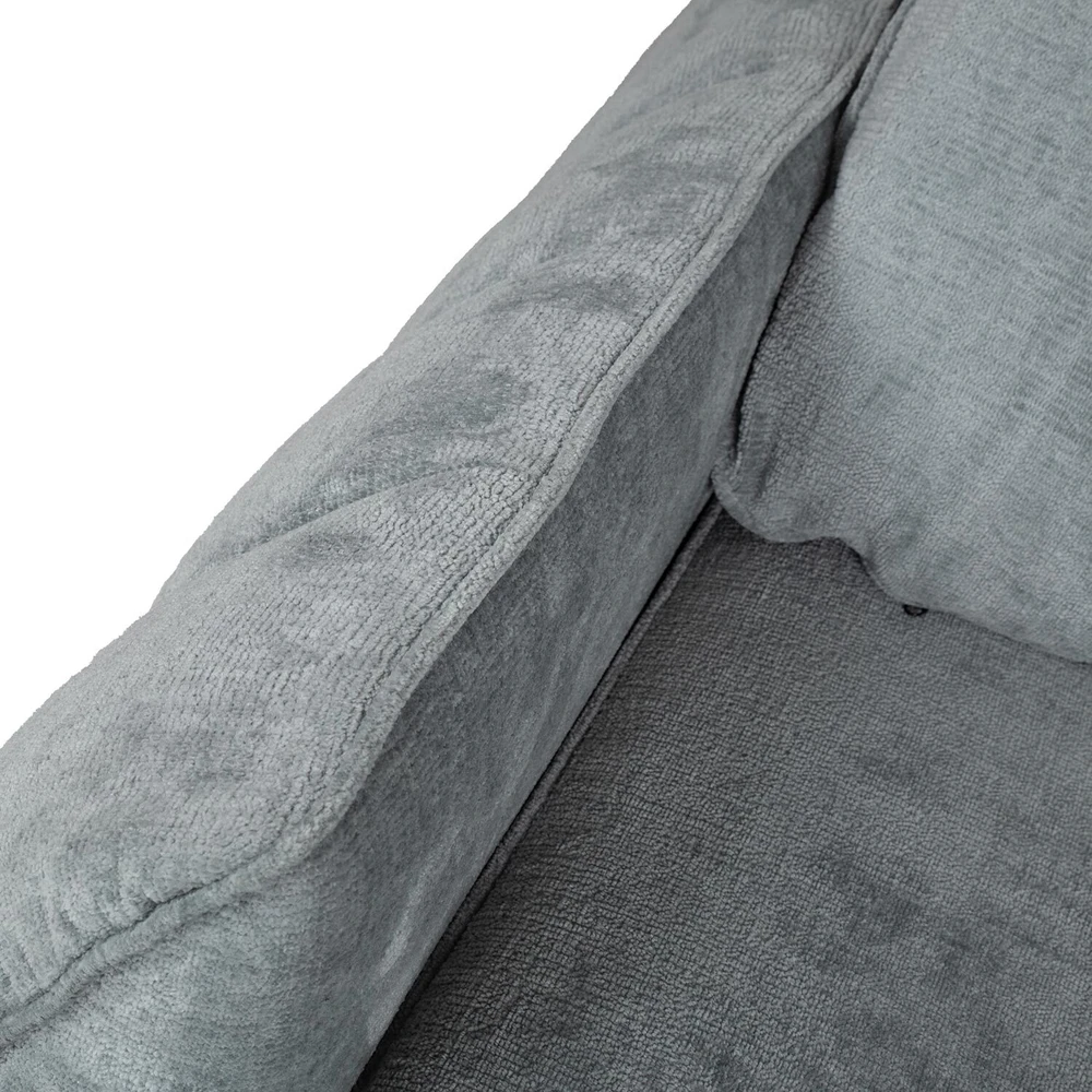 Home4You Kampinė sofa-lova CLOUD melsvai žalia