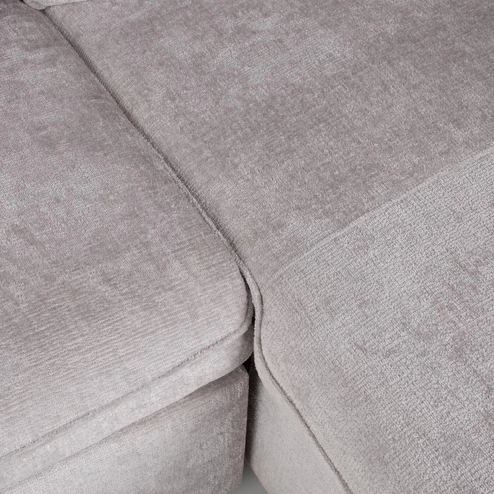 Home4You Kampinė sofa-lova CLOUD šviesiai pilka