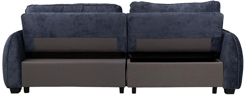 Home4You Mėlyna Kampinė sofa-lova CLOUD mėlyna