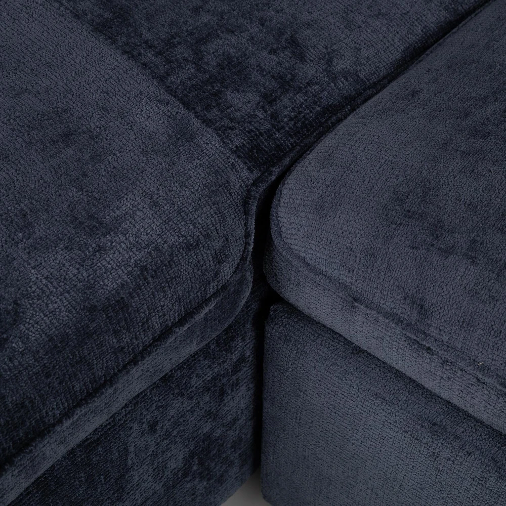 Home4You Mėlyna Kampinė sofa-lova CLOUD mėlyna