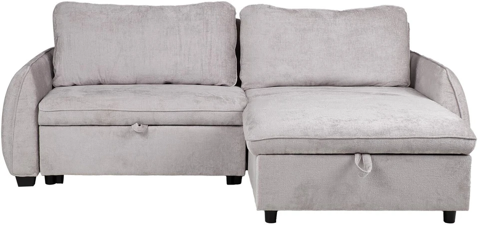Home4You Kampinė sofa-lova CLOUD šviesiai pilka