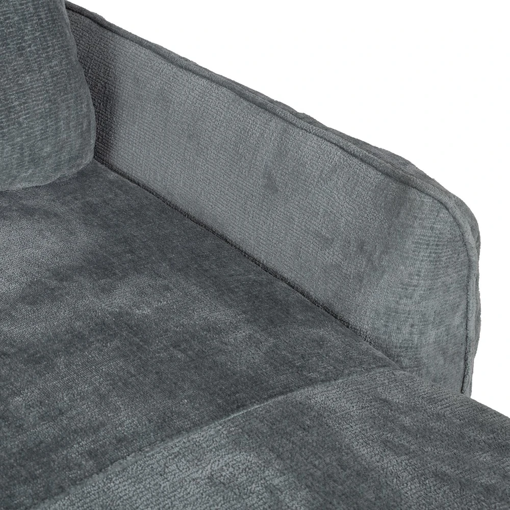 Home4You Kampinė sofa-lova CLOUD melsvai žalia