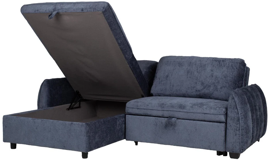 Home4You Mėlyna Kampinė sofa-lova CLOUD mėlyna