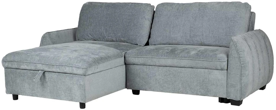 Home4You Kampinė sofa-lova CLOUD melsvai žalia