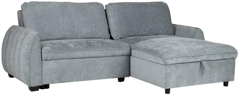 Home4You Kampinė sofa-lova CLOUD melsvai žalia
