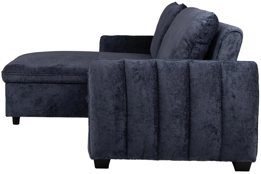 Home4You Mėlyna Kampinė sofa-lova CLOUD mėlyna