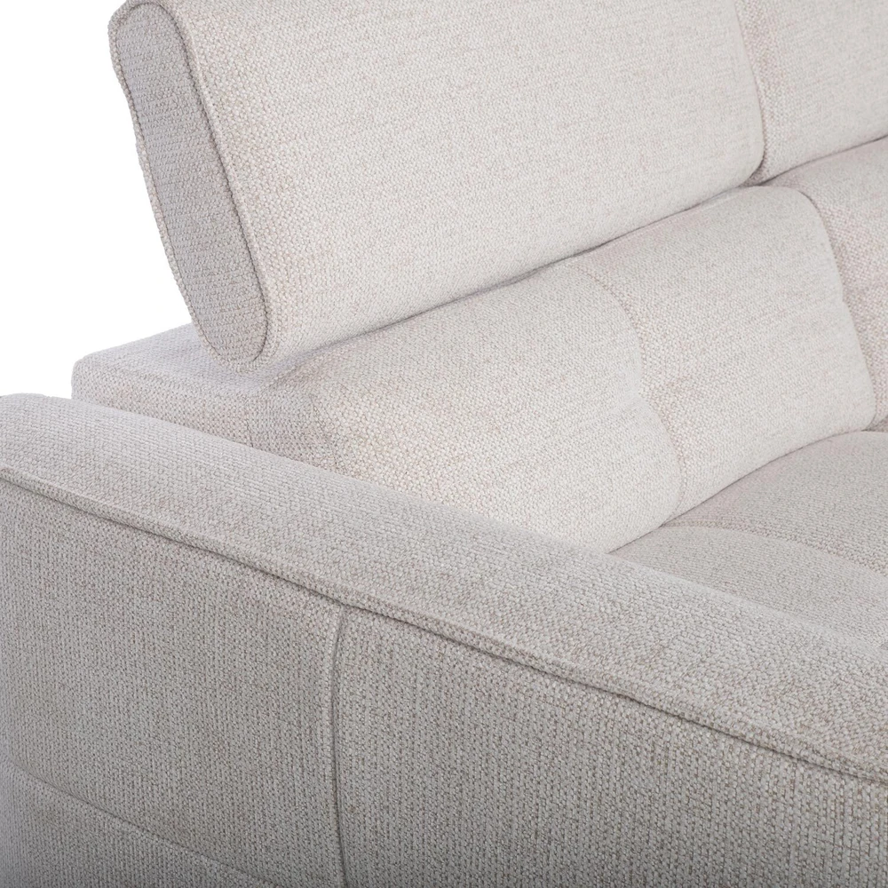 Home4You Kampinė sofa-lova „SAMANTHA RC“, balta