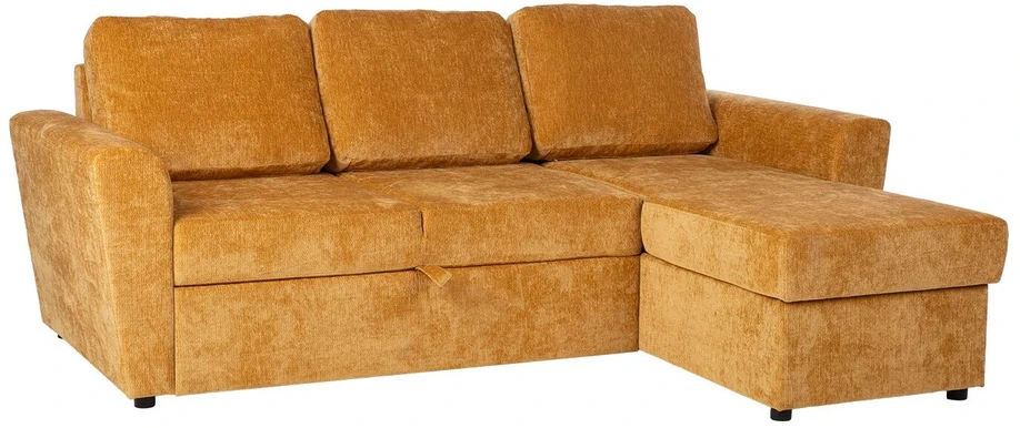 Home4You Kampinė sofa-lova INGA geltona