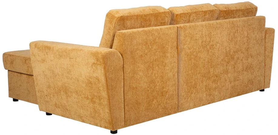 Home4You Kampinė sofa-lova INGA geltona