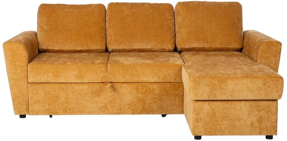 Home4You Kampinė sofa-lova INGA geltona