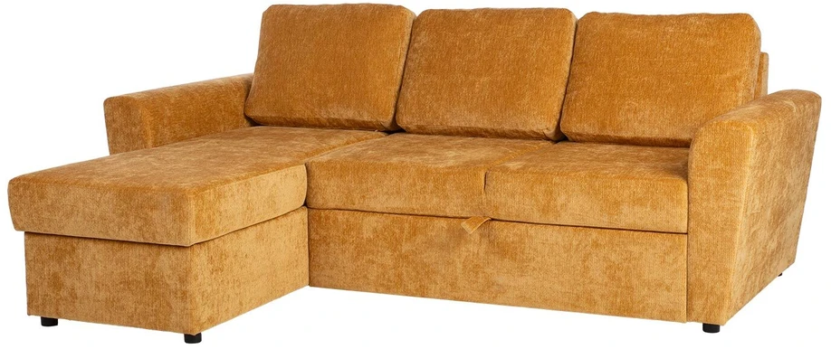 Home4You Kampinė sofa-lova INGA geltona