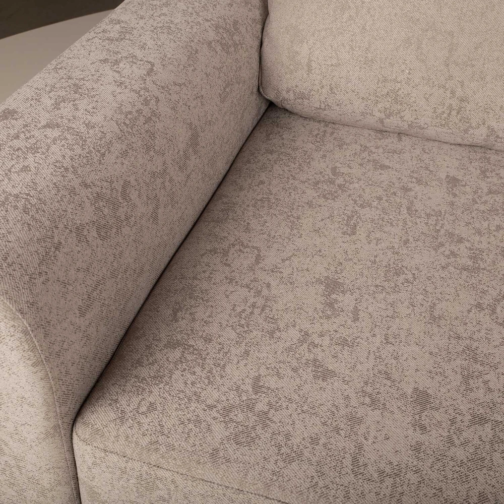 Home4You Kampinė sofa-lova INGA smėlio spalvos