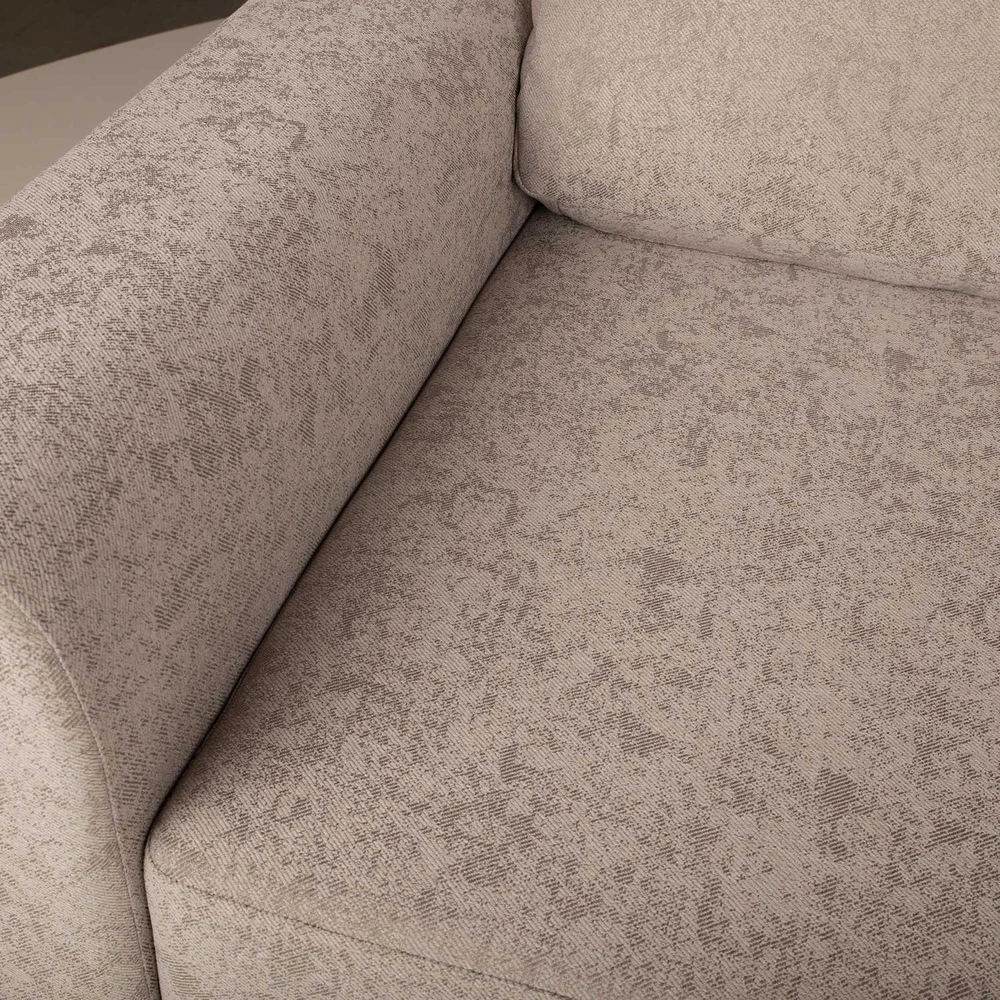 Home4You Kampinė sofa-lova INGA, smėlio spalvos