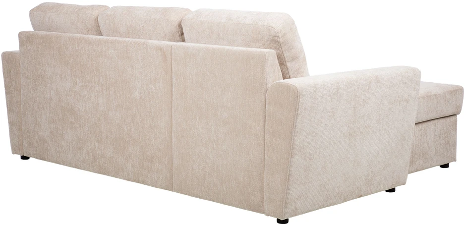 Home4You Kampinė sofa-lova INGA, smėlio spalvos