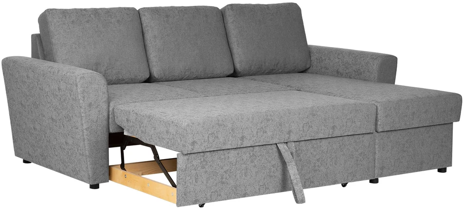 Home4You Kampinė sofa-lova INGA pilka