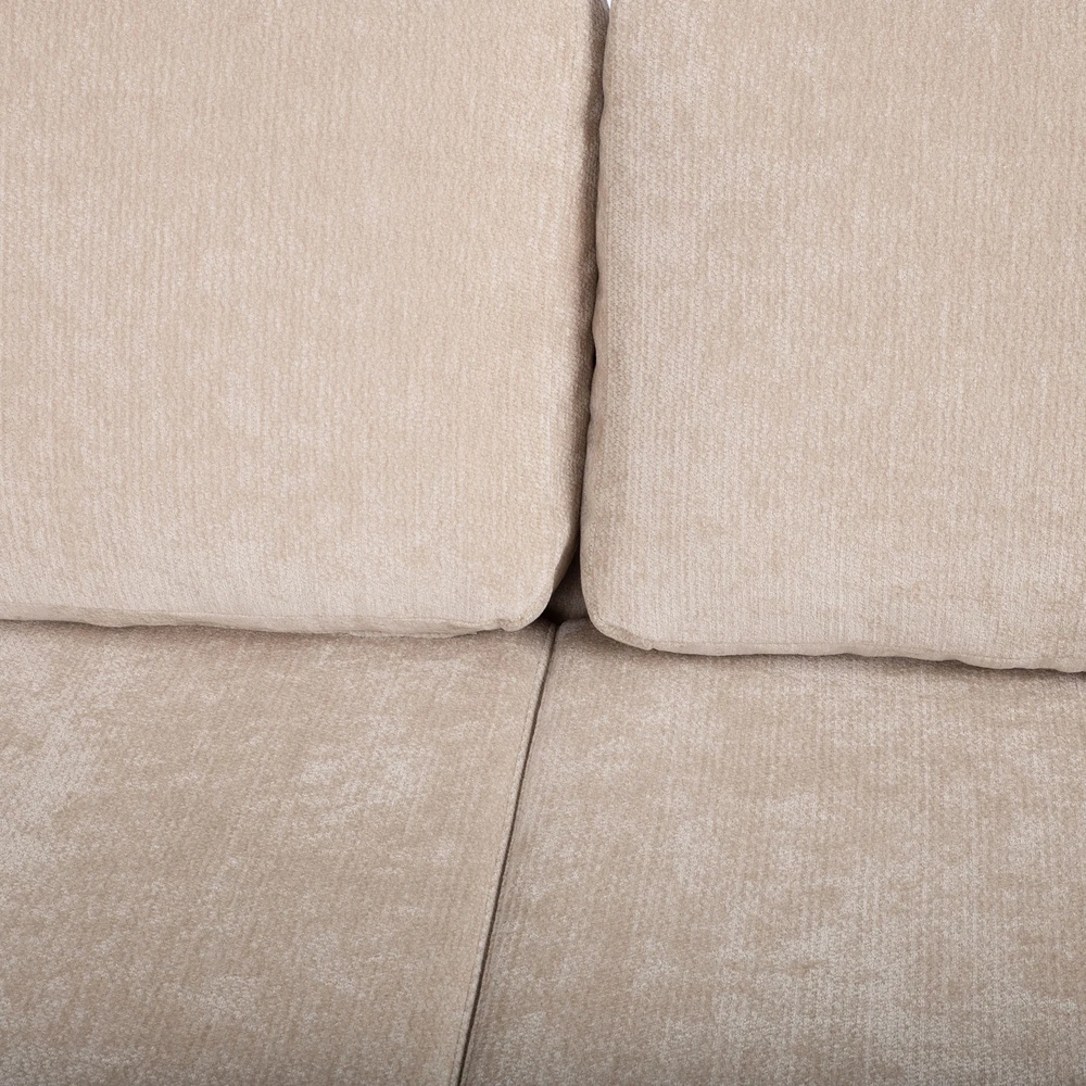 Home4You Kampinė miegamoji sofa „INGA“, smėlio spalvos