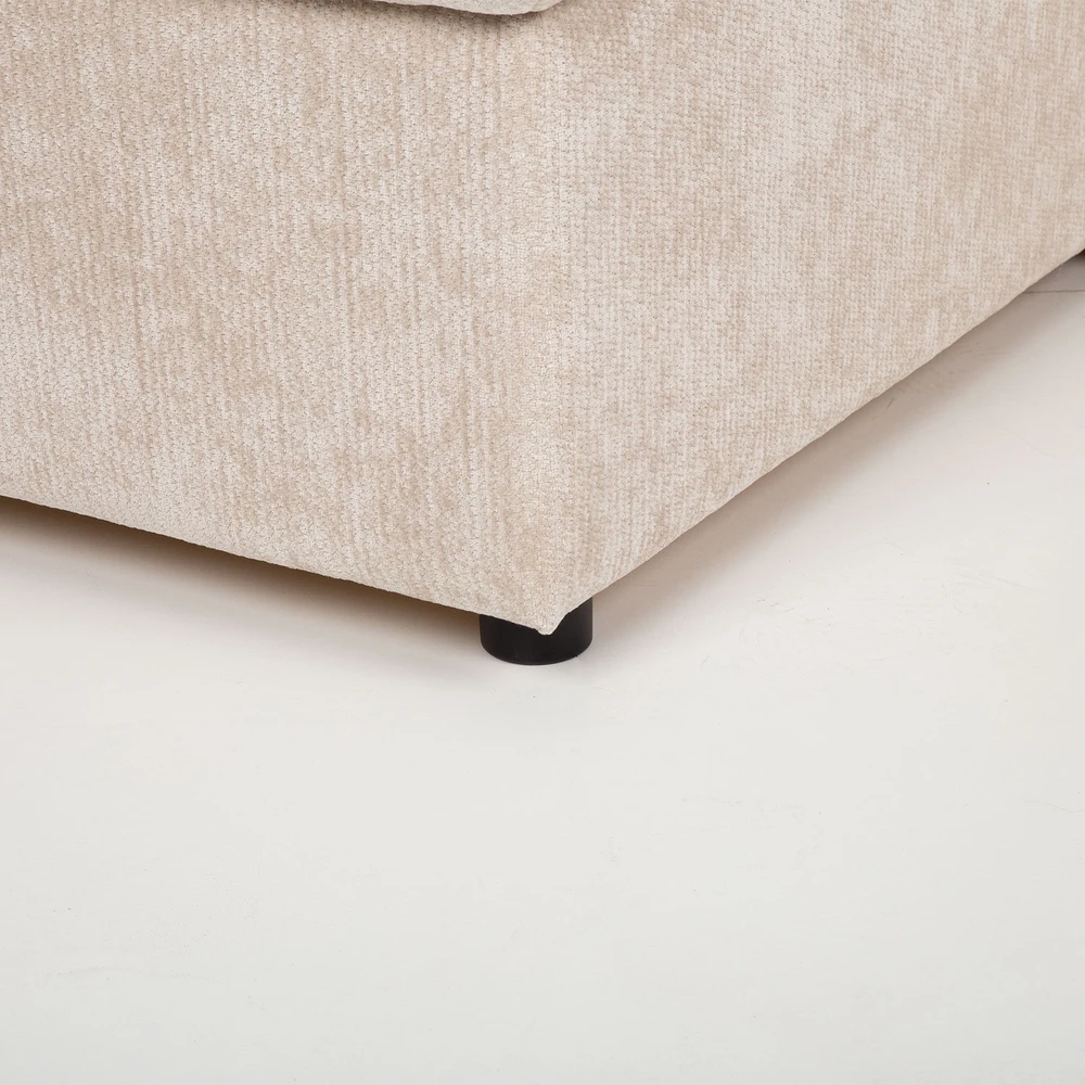 Home4You Kampinė miegamoji sofa „INGA“, smėlio spalvos