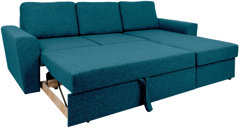 Home4You Kampinė sofa-lova INGMAR Žalia