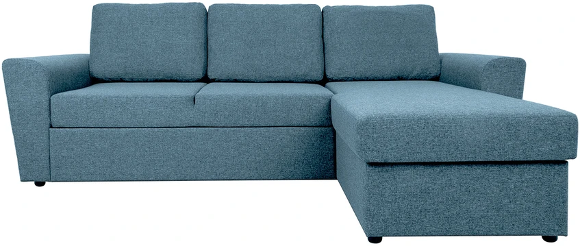 Home4You Kampinė sofa lova INGMAR, šviesiai mėlyna