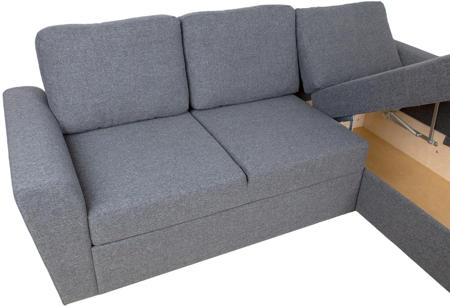 Home4You Kampinė sofa lova INGMAR pilka