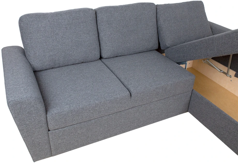 Home4You Kampinė sofa lova INGMAR pilka