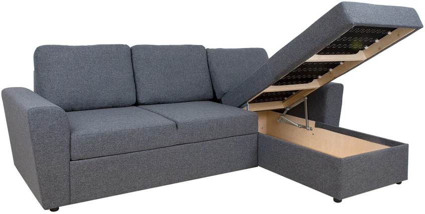 Home4You Kampinė sofa lova INGMAR pilka