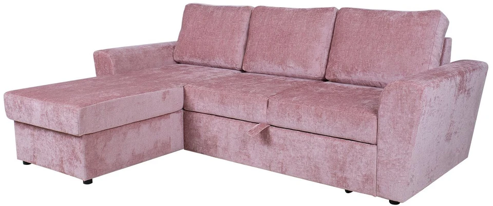 Home4You Kampinė sofa-lova INGMAR Rožinė