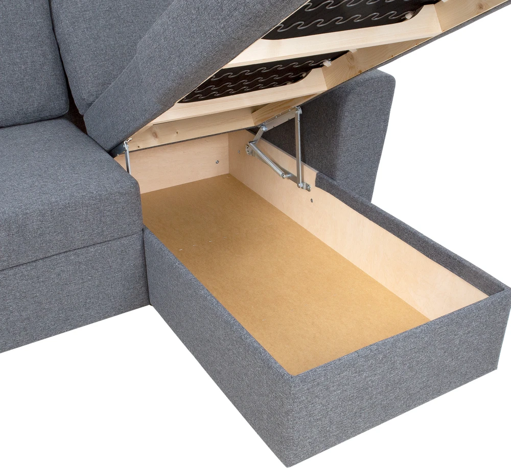 Home4You Kampinė sofa lova INGMAR pilka