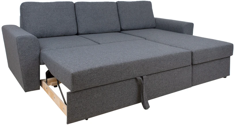 Home4You Kampinė sofa lova INGMAR pilka