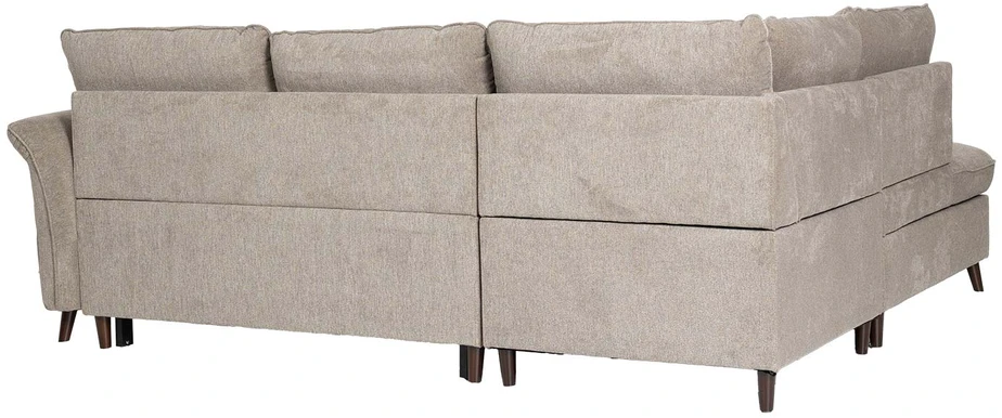 Home4You Kampinė sofa-lova LINDY LC, šviesiai ruda