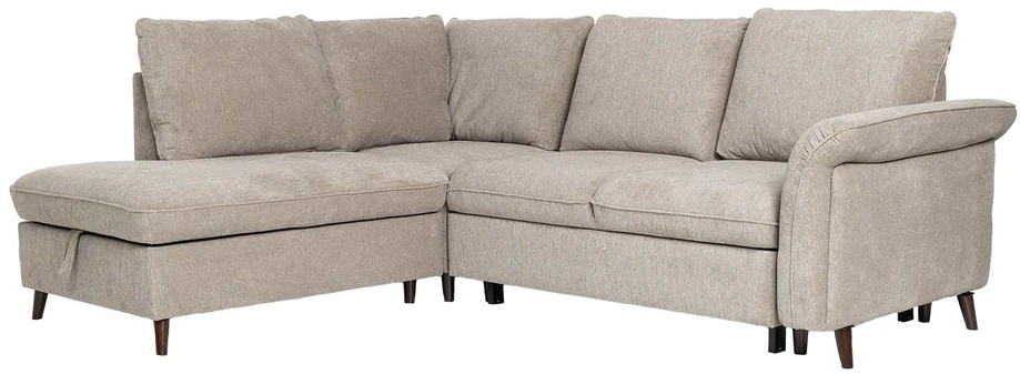 Home4You Kampinė sofa-lova LINDY LC, šviesiai ruda