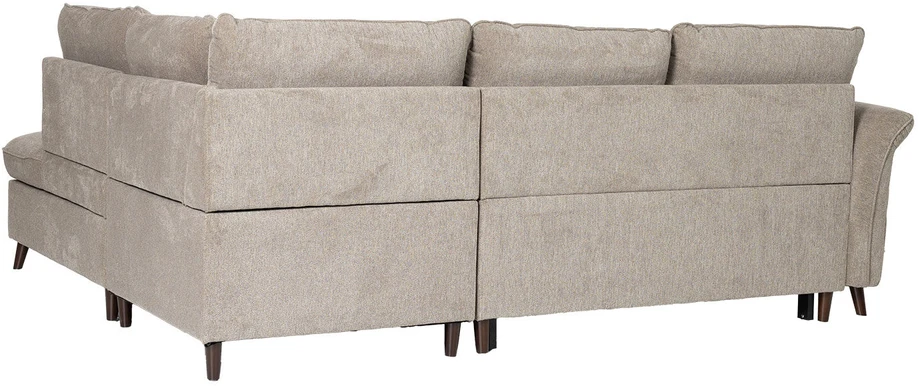 Home4You Kampinė sofa-lova LINDY RC Šviesiai ruda